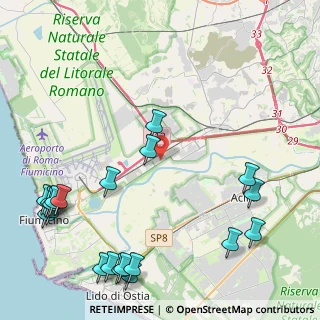 Mappa Via Copenaghen, 00054 Fiumicino RM, Italia (6.397)