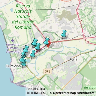 Mappa Via Copenaghen, 00054 Fiumicino RM, Italia (3.66636)