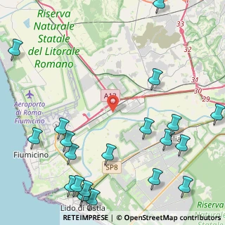 Mappa Via Copenaghen, 00054 Fiumicino RM, Italia (6.635)