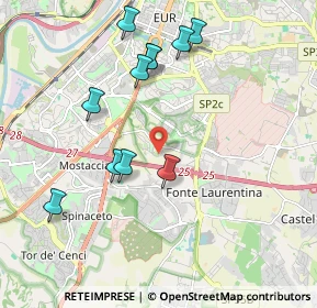 Mappa Via Diego Valeri, 00143 Roma RM, Italia (2.09909)