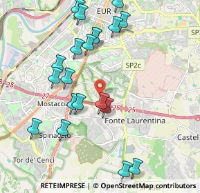 Mappa Via Diego Valeri, 00143 Roma RM, Italia (2.2945)