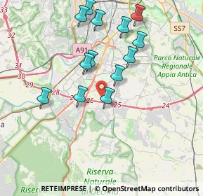 Mappa Via Diego Valeri, 00143 Roma RM, Italia (3.95077)