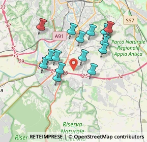 Mappa Via Diego Valeri, 00143 Roma RM, Italia (3.31733)