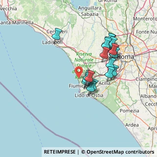 Mappa Via dei Polpi, 00054 Fiumicino RM, Italia (13.61316)