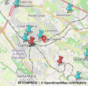 Mappa Via Lampedusa, 00043 Ciampino RM, Italia (2.74455)