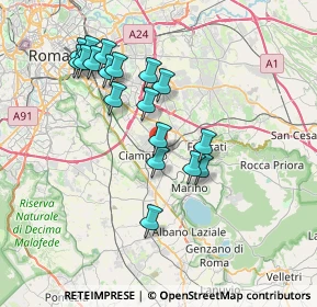 Mappa Via Lampedusa, 00043 Ciampino RM, Italia (7.4)