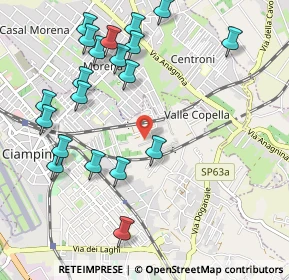 Mappa Via Lampedusa, 00043 Ciampino RM, Italia (1.245)