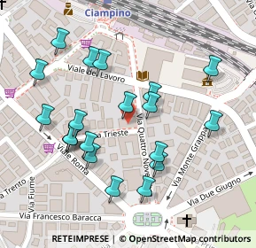 Mappa Via Trieste, 00043 Ciampino RM, Italia (0.1275)