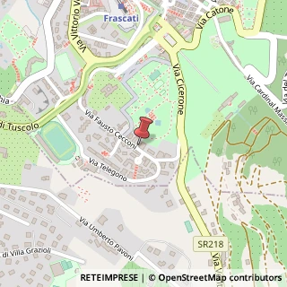 Mappa Viale Fausto Cecconi, 37, 00044 Frascati, Roma (Lazio)