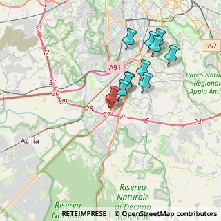 Mappa Via Guglielmo Pallavicini, 00144 Roma RM, Italia (3.57455)