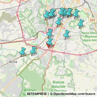 Mappa Via Guglielmo Pallavicini, 00144 Roma RM, Italia (5.02333)