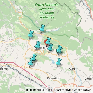 Mappa Via Umberto I, 03014 Fiuggi FR, Italia (6.08583)