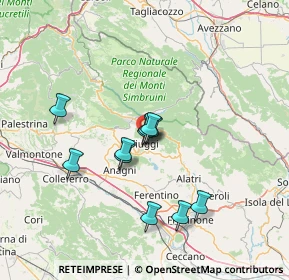 Mappa Via Umberto I, 03014 Fiuggi FR, Italia (11.78)