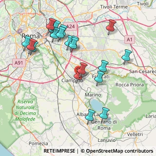 Mappa Via Fratelli Wright, 00100 Roma RM, Italia (9.071)