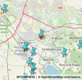 Mappa Via di Villa Senni, 00046 Grottaferrata RM, Italia (6.14083)