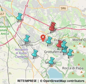 Mappa Via di Villa Senni, 00046 Grottaferrata RM, Italia (3.78545)