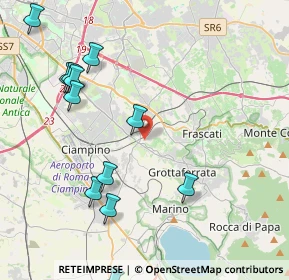 Mappa Via di Villa Senni, 00046 Grottaferrata RM, Italia (5.1975)