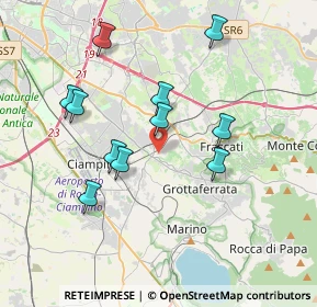 Mappa Via di Villa Senni, 00046 Grottaferrata RM, Italia (3.75545)