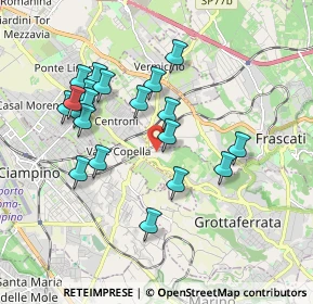 Mappa Via di Villa Senni, 00046 Grottaferrata RM, Italia (1.875)