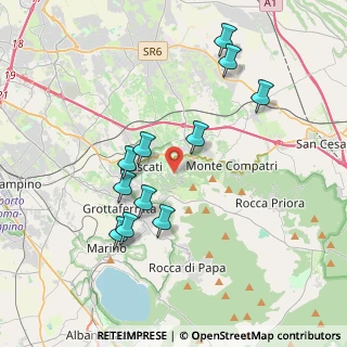 Mappa Via Sesto Quintilio, 00040 Monte Porzio Catone RM, Italia (3.90727)