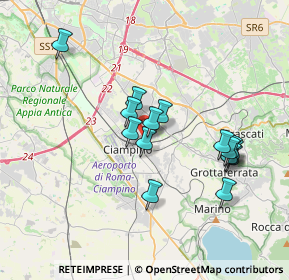 Mappa Via Luigi Bleriot, 00043 Ciampino RM, Italia (3.45467)