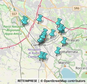 Mappa Via Luigi Bleriot, 00043 Ciampino RM, Italia (2.84056)