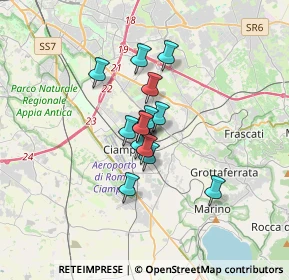 Mappa Via Luigi Bleriot, 00043 Ciampino RM, Italia (2.17857)