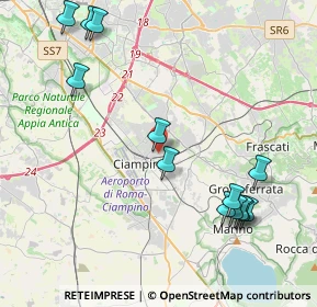 Mappa Via Luigi Bleriot, 00043 Ciampino RM, Italia (5.11538)