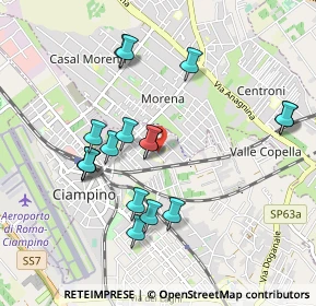 Mappa Via Luigi Bleriot, 00043 Ciampino RM, Italia (0.97529)