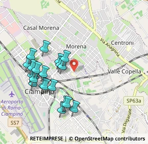 Mappa Via Luigi Bleriot, 00043 Ciampino RM, Italia (1.019)