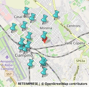 Mappa Via Luigi Bleriot, 00043 Ciampino RM, Italia (1.11938)