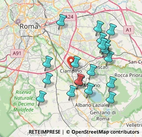 Mappa Piazza J. F. Kennedy, 00043 Ciampino RM, Italia (7.85)