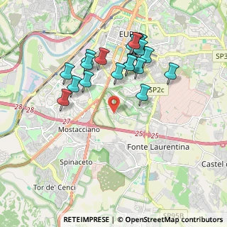 Mappa Via Alberto Moravia, 00143 Roma RM, Italia (1.977)