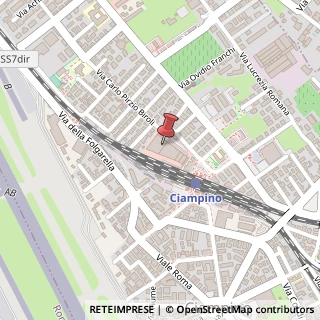 Mappa Via Carlo Pirzio Biroli, 37/43, 00043 Ciampino, Roma (Lazio)