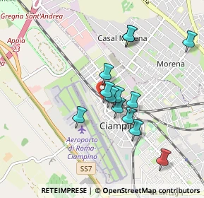 Mappa Via Salvo D'Acquisto, 00043 Ciampino RM, Italia (0.82385)