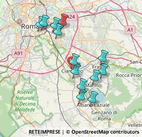 Mappa Via Salvo D'Acquisto, 00043 Ciampino RM, Italia (7.45077)