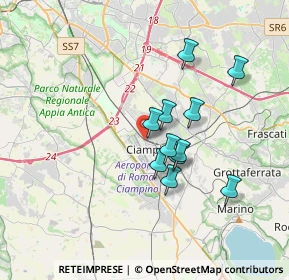Mappa Via Salvo D'Acquisto, 00043 Ciampino RM, Italia (2.97091)