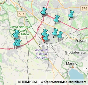 Mappa Via Salvo D'Acquisto, 00043 Ciampino RM, Italia (3.955)