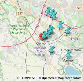 Mappa Via Salvo D'Acquisto, 00043 Ciampino RM, Italia (3.16417)