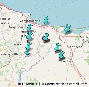 Mappa Via Piave, 71010 Serracapriola FG, Italia (11.731)