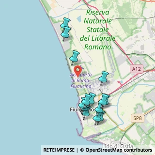 Mappa Via delle Pinne, 00054 Fiumicino RM, Italia (4.46)