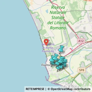 Mappa Via delle Pinne, 00054 Fiumicino RM, Italia (4.68)