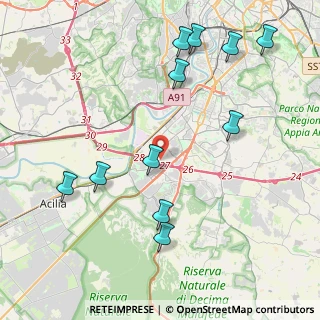 Mappa Via Antonio Schivardi, 00144 Roma RM, Italia (5.08091)