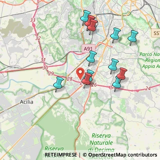 Mappa Via Antonio Schivardi, 00144 Roma RM, Italia (4.17308)