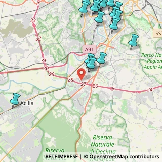 Mappa Via Antonio Schivardi, 00144 Roma RM, Italia (6.3655)
