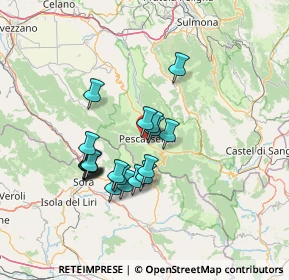 Mappa Via Colli dell'Oro, 67032 Pescasseroli AQ, Italia (12.2875)
