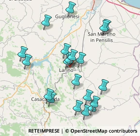 Mappa Via Santissimi Martiri Larinesi, 86035 Larino CB, Italia (8.3195)