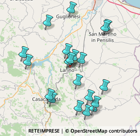 Mappa Via Opplaco, 86035 Larino CB, Italia (8.3105)