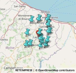 Mappa Via Opplaco, 86035 Larino CB, Italia (10.009)
