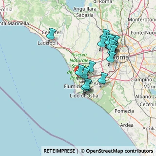 Mappa 00054 Fiumicino RM, Italia (14.2315)
